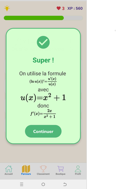 MathHero quiz